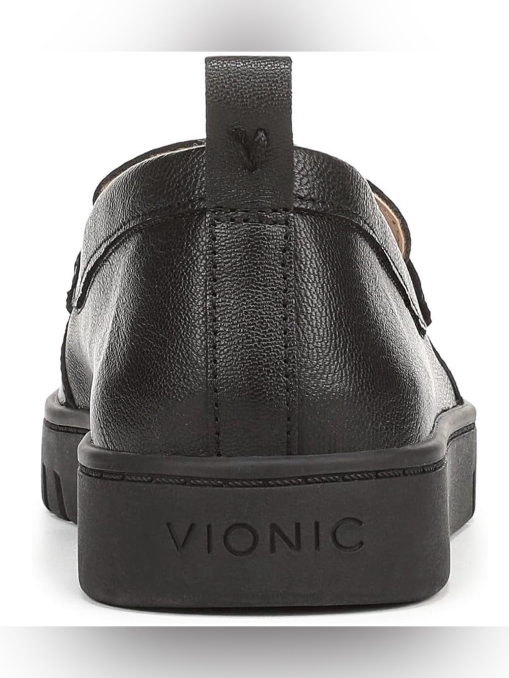 Vionic Women’s Black Leather Penny Loafer Slip-On Size 8.5 - Picture 6 of 16
